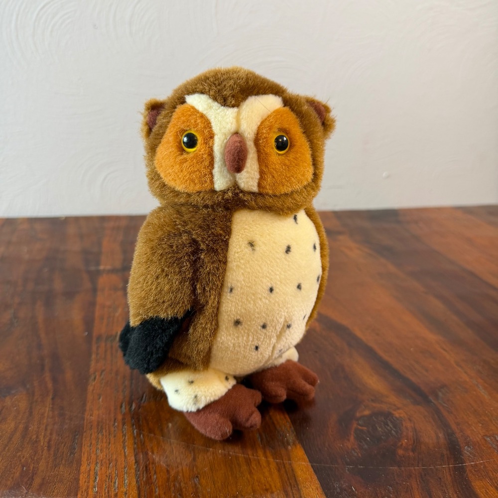Sugar Loaf Brown Owl Plush Stuffed Animal Toy Speckled Belly Small 6 inch